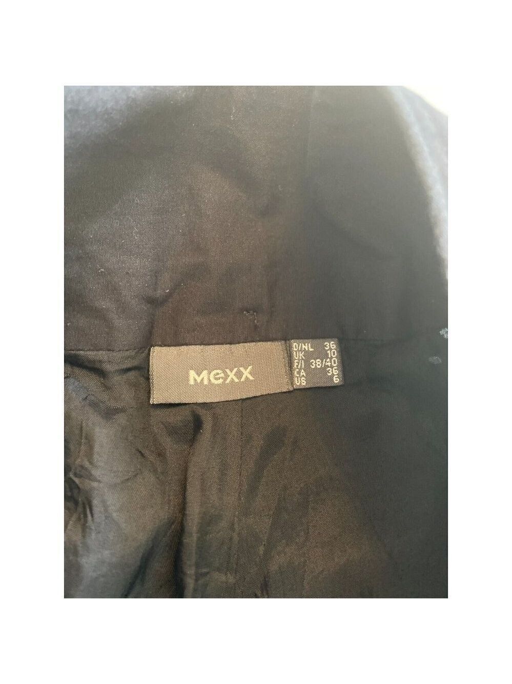 MEXX Women's Black A-Line Mini Skirt Size 6 - Picture 5 of 8